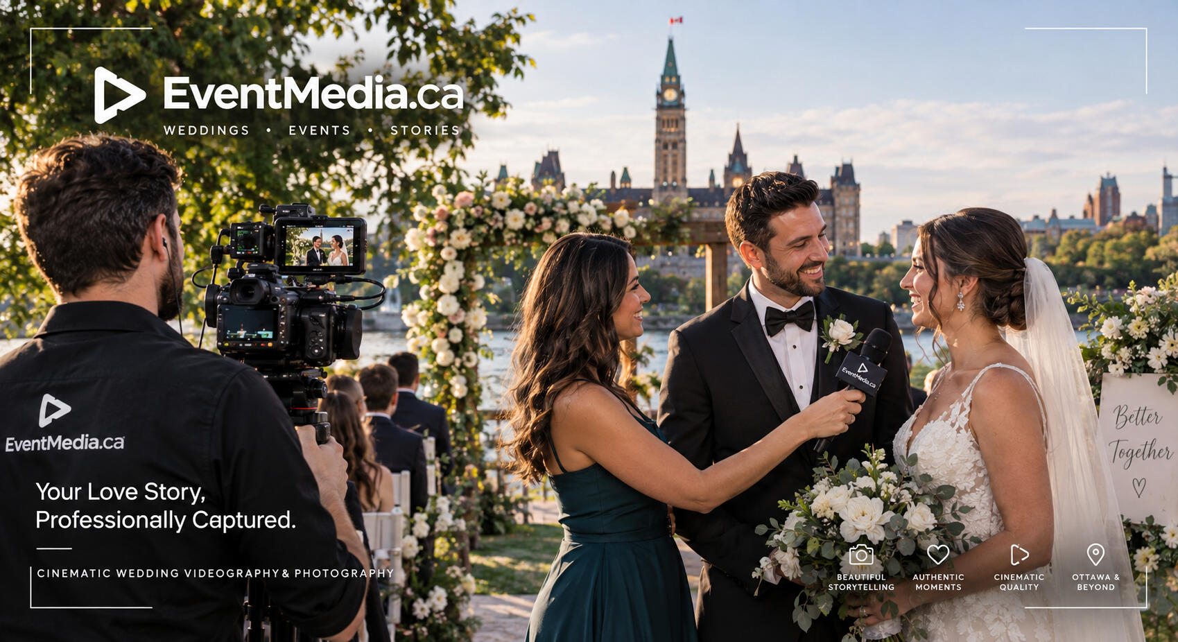 EventMedia.ca Why Event Media? (3 Key Benefits) Hear What You Missed: You can’t be everywhere at once. We capture what your guests were saying, feeling, and laughing about while you were enjoying the room. More Than A Highlight Reel: The flowers fade and the food disap